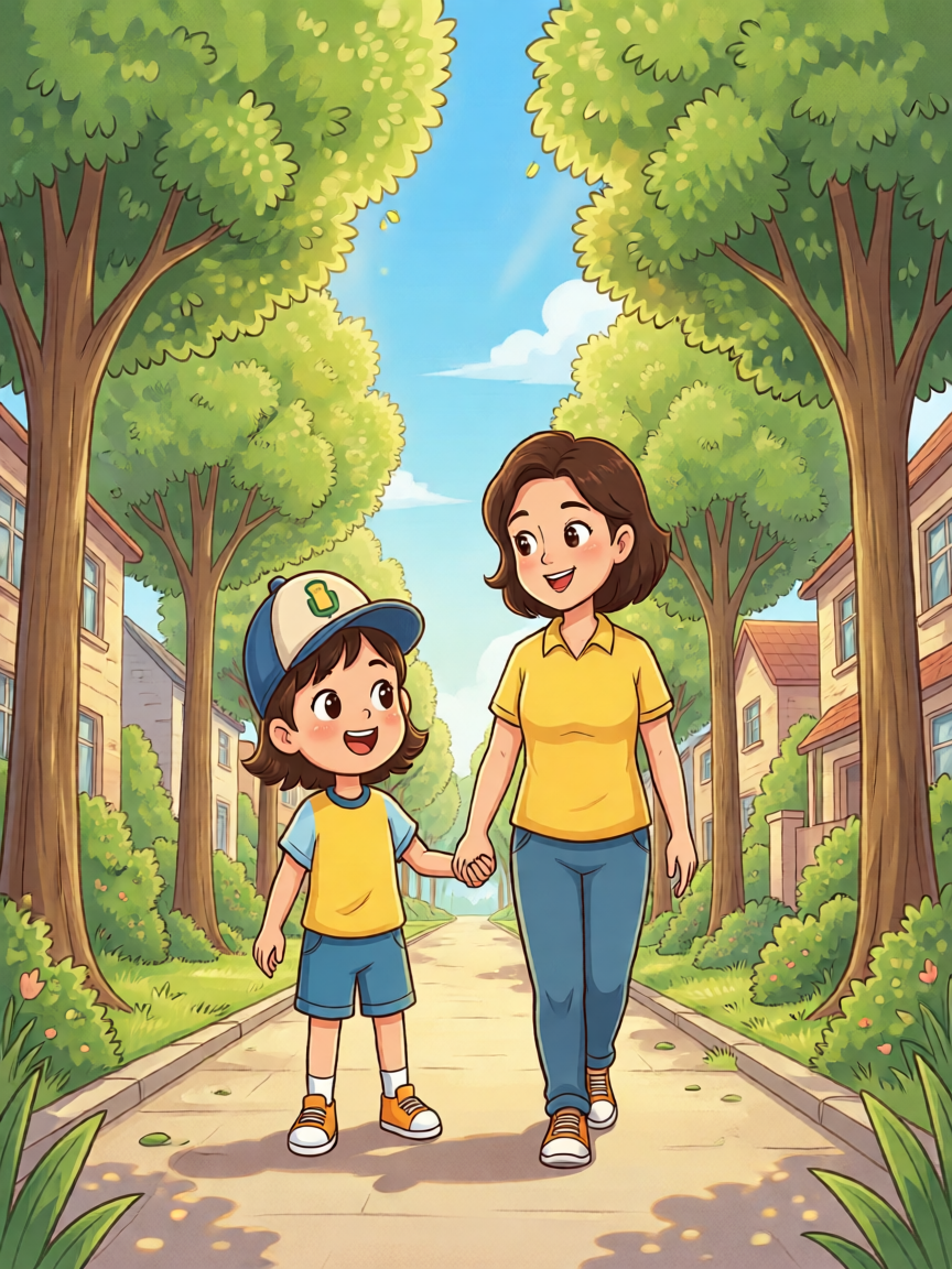 Walking to the Park